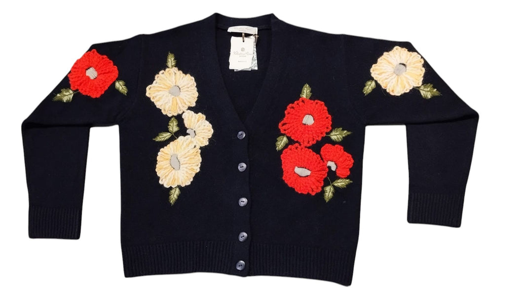 CARDIGAN RICAMATO A MANO